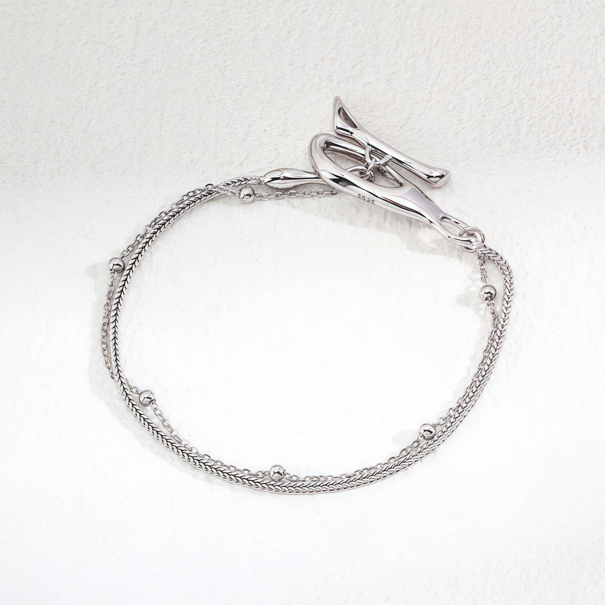 925 Silver Minimalist Bracelet - Elegant & Versatile